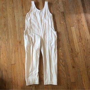 Elizabeth Suzann Natural Denim Clyde Jumpsuit, Minimalist Design